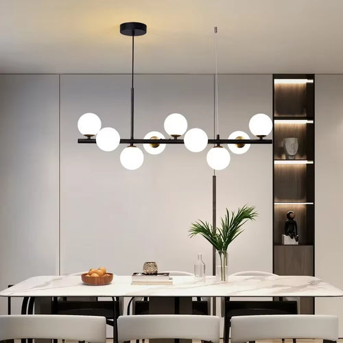 Modern Glass Ball Ceiling Chandelier for Table Dining Living Room Kitchen Island Pendant Lamp Home Decor Indoor Lighting Fixture