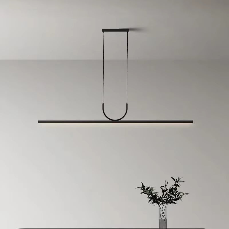Nordic Minimalist Restaurant Chandelier Black for Kitchen Island Table Dining Pendant Lights Home Decor Indoor Lighting Fixture