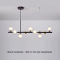 LED Gold Black Pendant Light Modern Glass Ball Chandelier Lighting for Dining Room and Kitchen Island Table Bar Lamp New