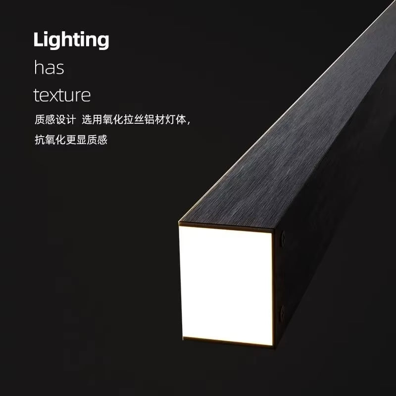 Nordic Minimalist Restaurant Chandelier Black for Kitchen Island Table Dining Pendant Lights Home Decor Indoor Lighting Fixture