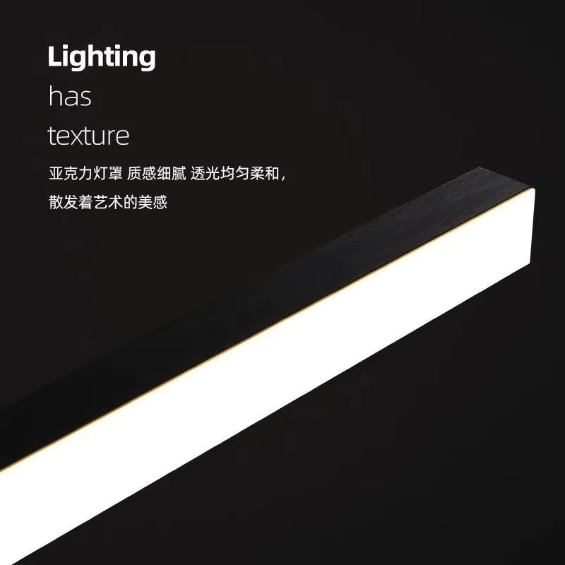 Nordic Minimalist Restaurant Chandelier Black for Kitchen Island Table Dining Pendant Lights Home Decor Indoor Lighting Fixture