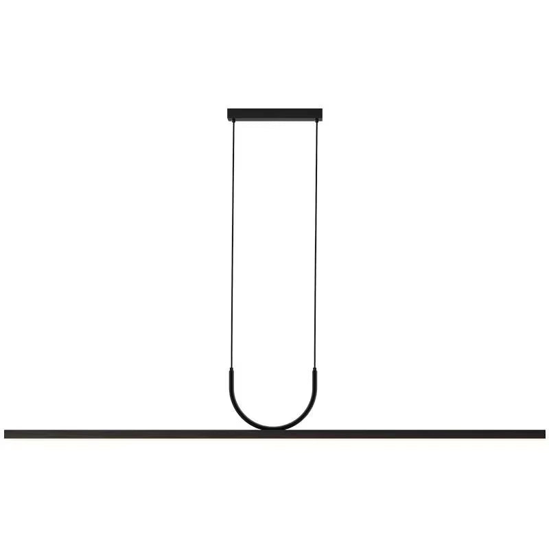Nordic Minimalist Restaurant Chandelier Black for Kitchen Island Table Dining Pendant Lights Home Decor Indoor Lighting Fixture